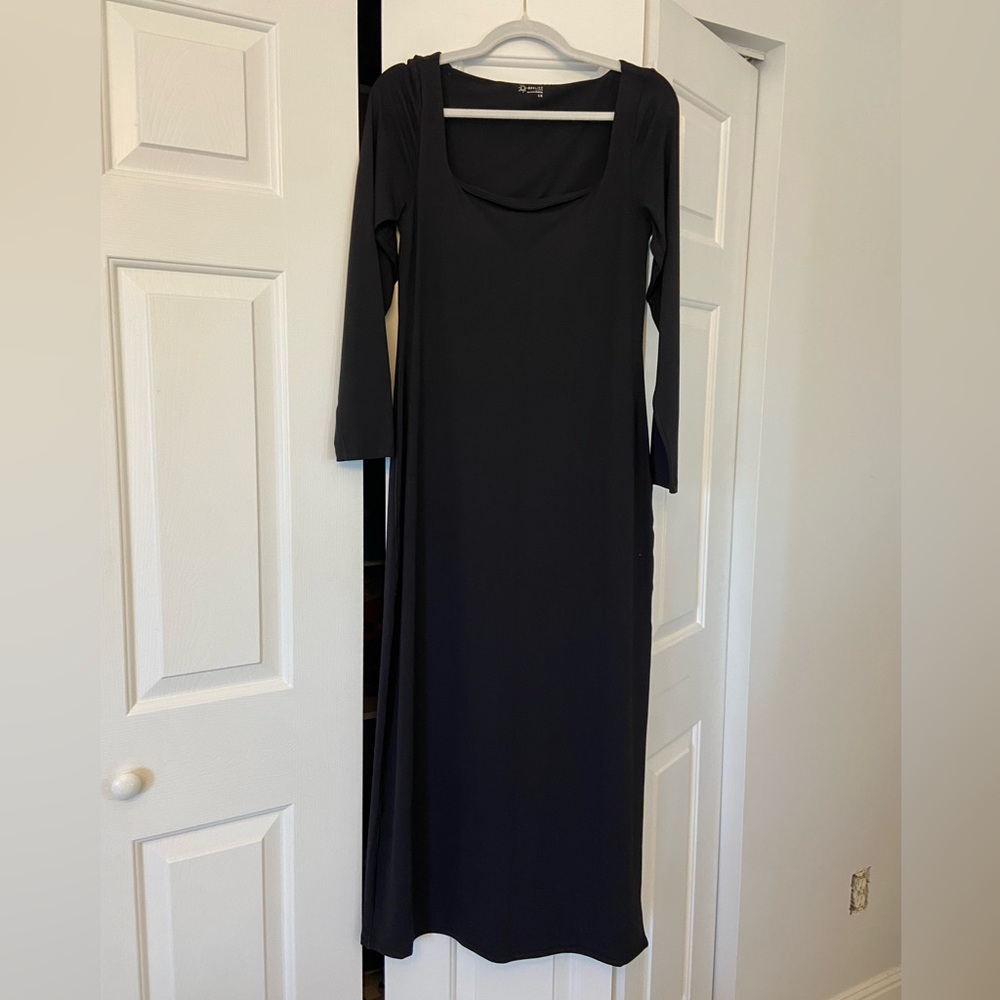 Aerie Classic Black Long Sleeve Dress